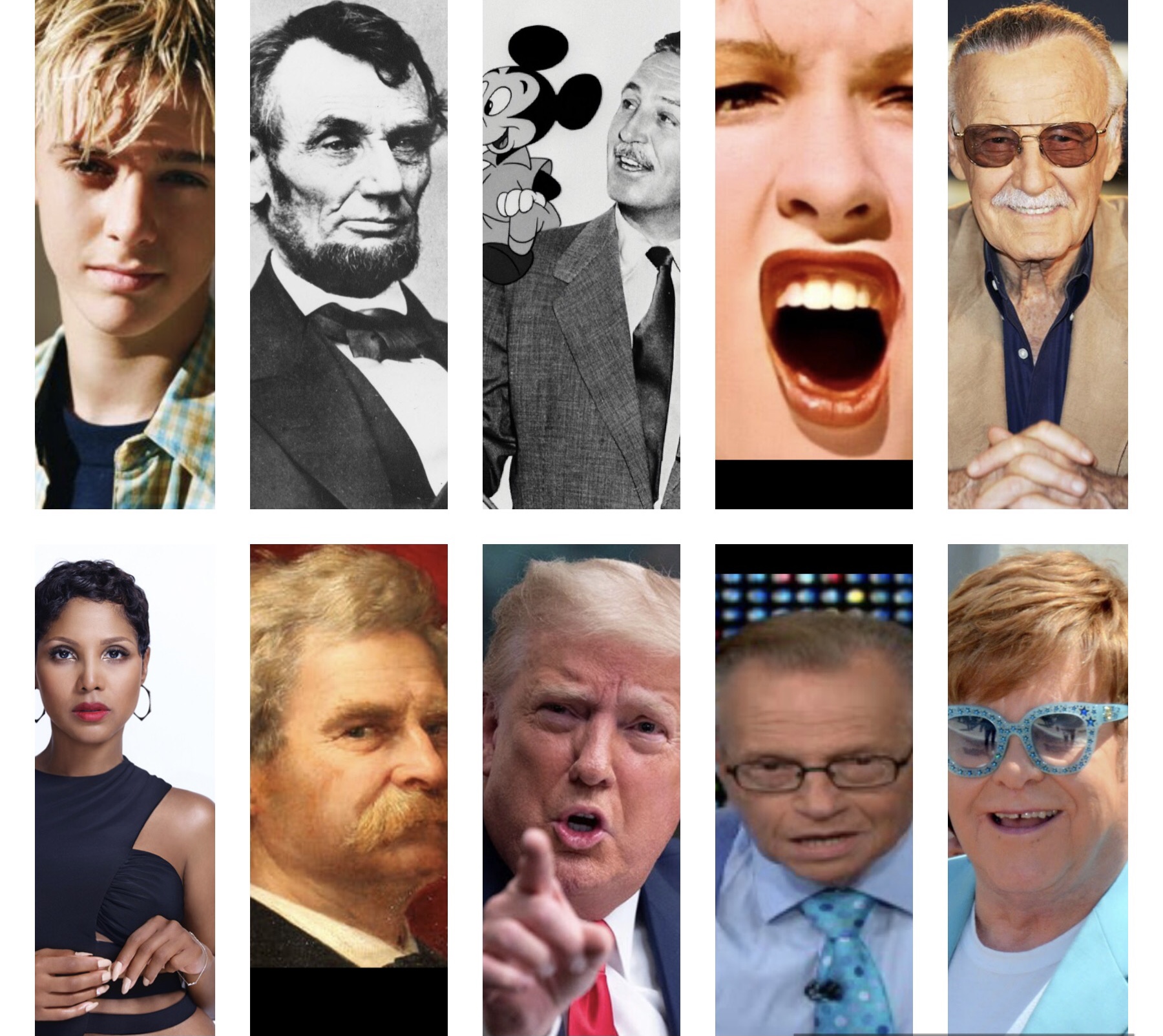 Bankruptcy Celebrity Collage